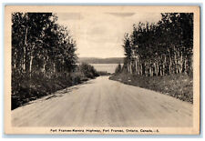 1942 Fort Frances-Kenora Highway Fort Frances Ontario Canada Postcard picture