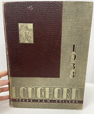 1938 Texas AM college yearbook Longhorn picture