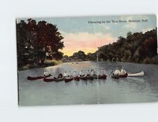 Postcard Canoeing on the Blue River Beatrice Nebraska USA picture