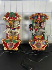 Vtg Mr Christmas Holiday Carousel Light Musical Horses Circus 1993 (NOT TESTED). picture