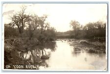1914 View On Coon River Panora Iowa IA Carpenter RPPC Photo Antique Postcard picture