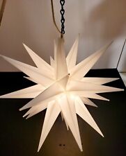 Vintage Moravian Star Of Bethlehem Hanging Light Up Christmas Star Works  picture