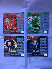 Lot of 4 Different Betty Boop EXPIRED Lottery Tickets picture