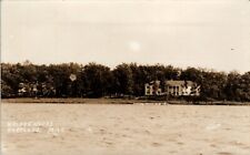Vintage RPPC Hartland Michigan Postcard Waldenwoods Sunshine Hall Lake View picture