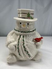 Lenox Happy Holly Days Snowman Cookie Jar picture