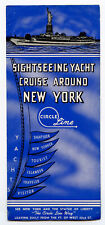 Sightseeing Yacht Cruise Around New York Vintage Brochure Circle Line picture