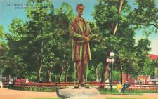 Lincoln Statue, Lytle Park, Cincinnati, OH Vintage PC Stamped & Posted 1901(?)  picture