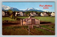 Port Chilkoot AK, Former Officer Quarters, Totem Village Vintage Alaska Postcard picture