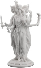 Hecate Greek Goddess of Magic & Witchcraft Statue Sculpture White Finish picture