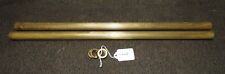 2 PIECES OF REEDED DESIGN BRASS TUBING WITH CHECK RINGS   # 2665 picture