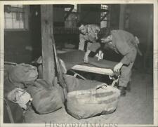 1951 Press Photo Massachusetts National Guard arrived at Pine Camp Watertown N.Y picture