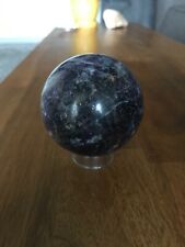 dark purple sphalerite sphere ~2.5 inches diameter picture