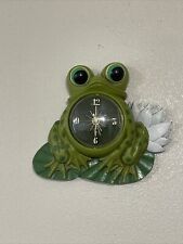 Vintage 1970's Frog Electric Wall Clock  New Haven Tested Working MCM Prop Retro picture
