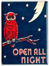 The Magneteer™ Vintage sign Open All Night on fridge magnet BUY 3 GET 2 FREE MIX picture
