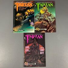 LOT OF 3 - Tarzan Vintage Malibu Comic Books Series Edgar Rice Burroughs' 1992 picture