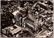 VINTAGE CONTINENTAL SIZED POSTCARD AERIAL VIEW NOTRE-DAME CATHEDRAL AMIENS RPPC picture