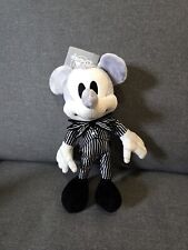 Disney Nightmare Before Christmas Mickey Mouse Plush Jack NWT Halloween Monotone picture