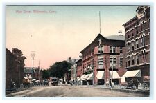Main Street View Willimantic CT Connecticut Postcard View HC Murray Co. picture
