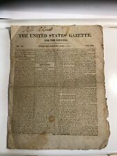 The United States Gazette Wed. April 7, 1813 Vol. XIII for (Judge) Peter Rhoads picture