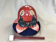 Y4197 MOKUGYO Buddhist Monk Instrument lacquered Japan antique Buddhism altar picture