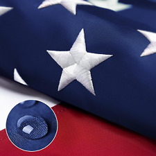 10X15 FT Durable Heavy Duty American Flag Embroidered Star Brass Grommets picture