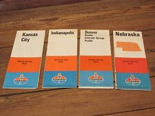 Vintage LOT 1970's Road Maps STANDARD Gas Oil Station Indianapolis & Others picture