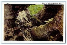 c1960s Devil's Ice Box Rocks Scene Iron Mountain Michigan MI Unposted Postcard picture