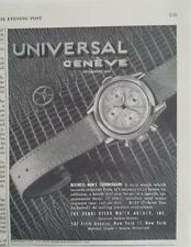 1947 Universal Geneve business man's chronograph watch Henry Stern Agency ad picture