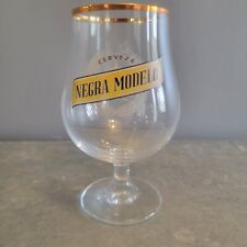 Ritzenhoff Cristal Negra Modelo Beer Glass Gold Rim Mexican Brewery NEW Glasses picture