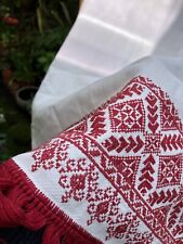 Vintage 1920s / 1930s Eastern European Hand Embroidered Fabric Panel picture
