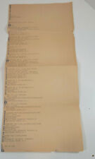 Vintage 1940-1954 United Airlines Passenger List Chicago to Honolulu picture