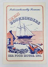 Vintage Restaurant Menu Bookbinders Seafood House Philadelphia Pennsylvania picture