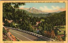 Sacramento CA-California, Pacific Highway, Canyon, Vintage Postcard picture