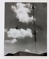 1970s Passenger Airplane in Fight Tower Plane Vintage Press Photo picture