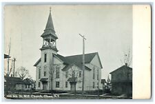 c1905 St Methodist Episcopal Church Olean New York NY Vintage Antique Postcard picture