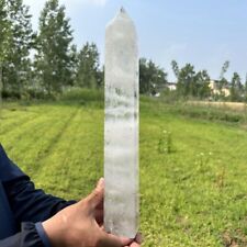 5.36LB Natural Clear Quartz Obelisk Crystal Point Tower Wand Reiki Healing picture