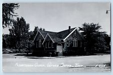 Guthrie Center Iowa IA Postcard RPPC Photo Presbyterian Church c1940's Vintage picture