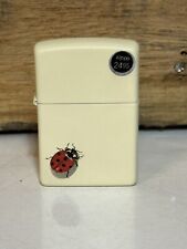 ZIPPO 102968  2009 WHITE ZIPPO WITH LADY BUG.  🐞 HARD TO FIND. picture