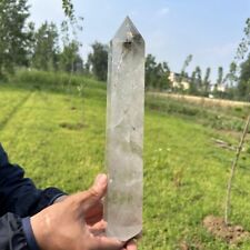 4.4LB Natural Clear Quartz Obelisk Crystal Point Tower Wand Reiki Healing picture