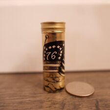 Vintage 1976 Bicentennial Commemorative Tums Push-Up Tin Pocket Purse Size picture