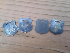 4 BRASS FIREARMS GUN TAGS FOBS COLT REMINGTON SMITH WESSON WINCHESTER WESTERN picture