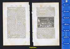1833 Biblical Description of Sepulchre with Engraving picture
