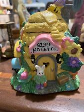 Hoppy Hollow B.Z.Bee Honey Co. Beehive w/ Bunnies Ceramic 2003 Easter Collection picture