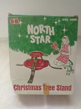 Vintage Metal Christmas Tree Stand North Star SB 2000 Red & Green- Incomplete picture