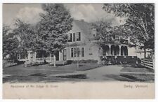 Derby, Vermont, Vintage Postcard View of Residence of Edgar O. Silver, 1909 picture