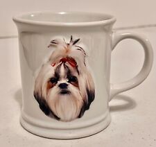 VINTAGE 1999 Xpress BEST FRIEND ORIGINAL 3D SHIH TZU DOG Coffee Mug Cup CERAMIC  picture
