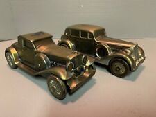 Vintage Banthrico 1937 Packard V12 and 1930 Duesenberg Bank Issued Car Banks picture