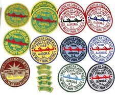 Lot of 19 Mid-American Canoe Race Patches Fox Valley District Aurora, IL picture