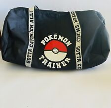 Pokémon Trainer Duffle Carry Bag. Black. NEW with Tags. picture