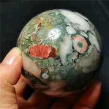 RARE 529G  Natural Polished Colorful Agate Crystal Sphere Ball Healing WYY1212 picture